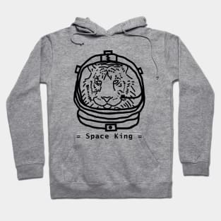 Portrait of a Space Tiger Astronaut Sci Fi Hoodie